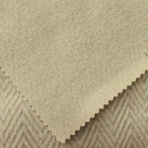 Beige Herringbone Knit