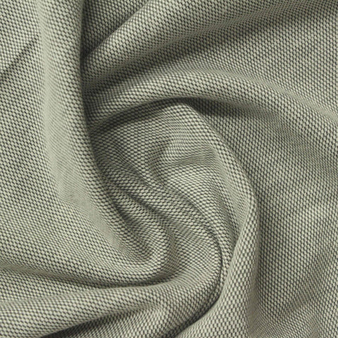 Grey Marl Piqué Knit, Cotton-Poly, 200 gsm