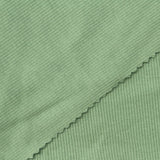 Cotton Stretch Rib Knit Fabric, 280 gsm, 116 cm — Green — photo 2