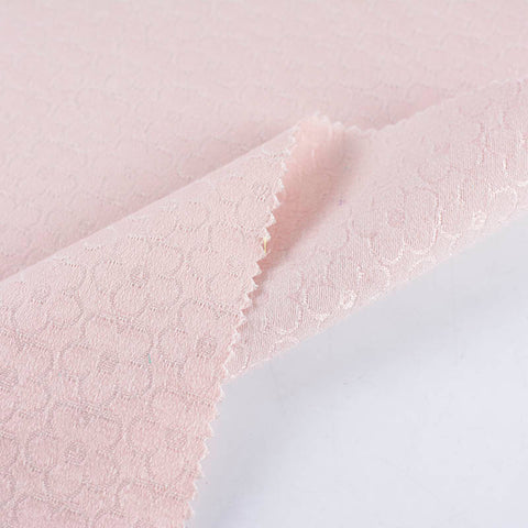 White Tone-on-Tone Floral Jacquard, Poly-Viscose