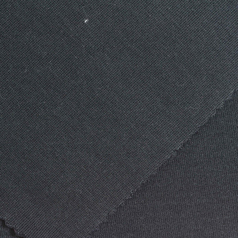 Cotton Polyester Scuba Knit Fabric, 310 gsm, 160 cm — Navy