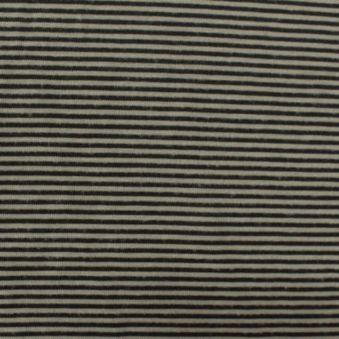 Black Stripe Jersey Knit, Polyester