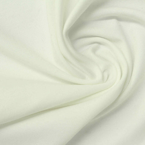 Viscose Nylon Stretch Mesh Fabric, 230 gsm, 160 cm — White
