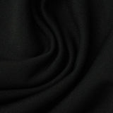100% Polyester French Terry Fabric, 166 gsm, 165 cm — Black — photo 2