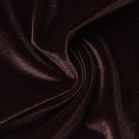 Polyester Stretch Velvet Fabric, 290 gsm, 160 cm — Black