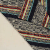 Navy Vertical-Stripe Rib Knit, Poly-Viscose — photo 2