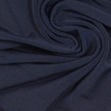 Polyester Stretch Linen-Look Fabric, 290 gsm, 172 cm — Navy — photo 2