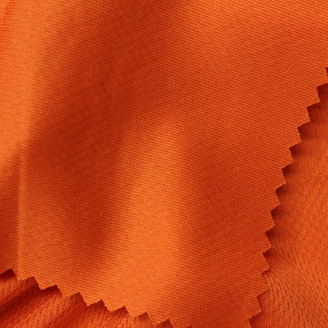 100% Polyester Birdseye Knit Fabric, 147 gsm, 155 cm — Orange