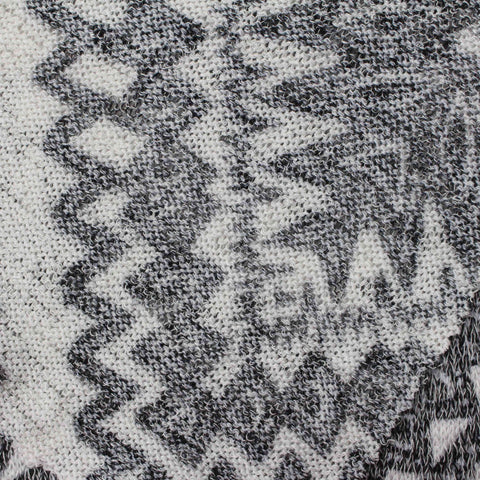 Black Abstract Jacquard, Poly-Viscose, 150 gsm