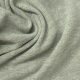 Grey Marl Rib Knit, Cotton-Poly — photo 2