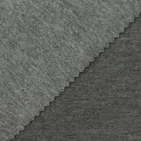 Charcoal Marl Scuba Knit, Poly-Cotton