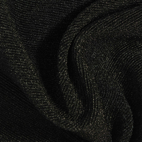 Black Marl Knit, Polyester, 240 gsm, 150 cm