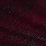 Burgundy Bands Jacquard, Poly-Viscose — photo 2