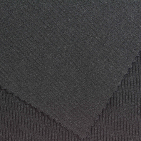 Warp Knit Fabric, 260 gsm, 165 cm — Black