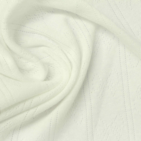 Off-White Tone-on-Tone Rib Knit, Cotton