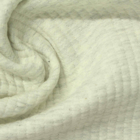 Jacquard Polyester Cotton Stretch Knit Fabric, 315 gsm, 165 cm — Khaki