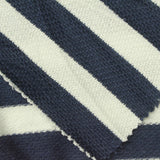 Navy Horizontal-Stripe French Terry, Poly-Cotton — photo 2