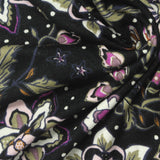 Black Floral Knit, Viscose — photo 2