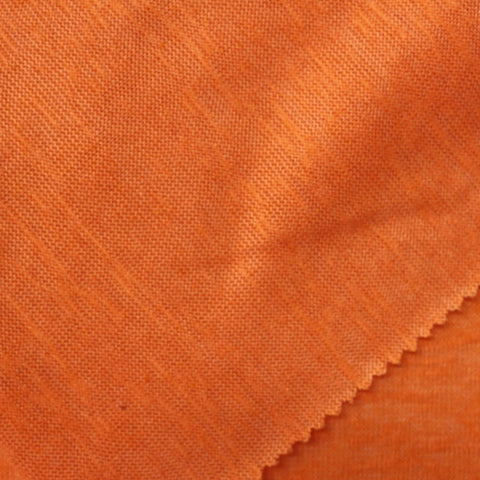 Orange Marl Chunky Knit, Poly-Cotton, 163 gsm