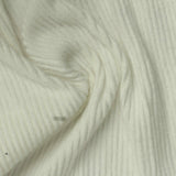 Brushed Polyester Stretch Rib Knit Fabric, 200 gsm, 117 cm — Beige — photo 2