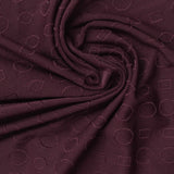 Purple Geometric-Circle Pointelle Knit, Polyester — photo 2