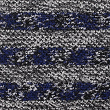 Blue Horizontal-Stripe Chunky Knit, Polyester — texture