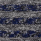 Blue Horizontal-Stripe Chunky Knit, Polyester