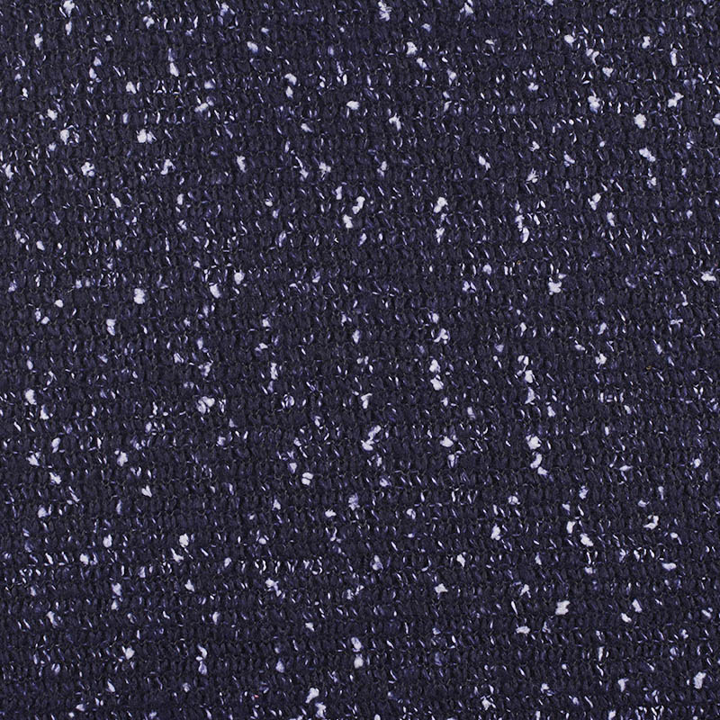 Dark Blue Marl Chunky Knit, Poly-Cotton, 441 gsm