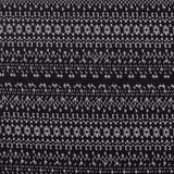 Black Bands Interlock Knit, Polyester