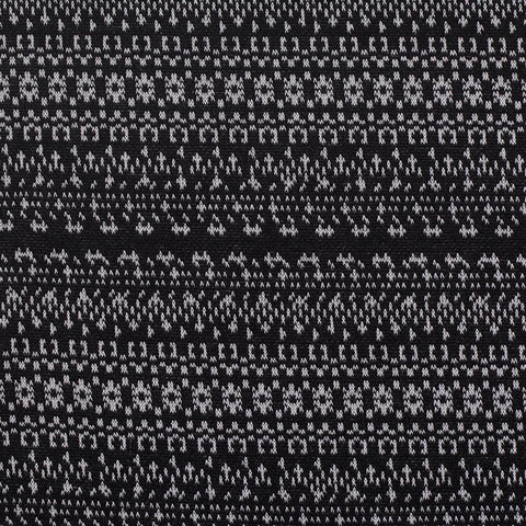 Black Bands Interlock Knit, Polyester, 230 gsm