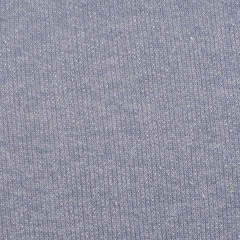 Light Blue Marl French Terry, Cotton-Poly, 241 gsm