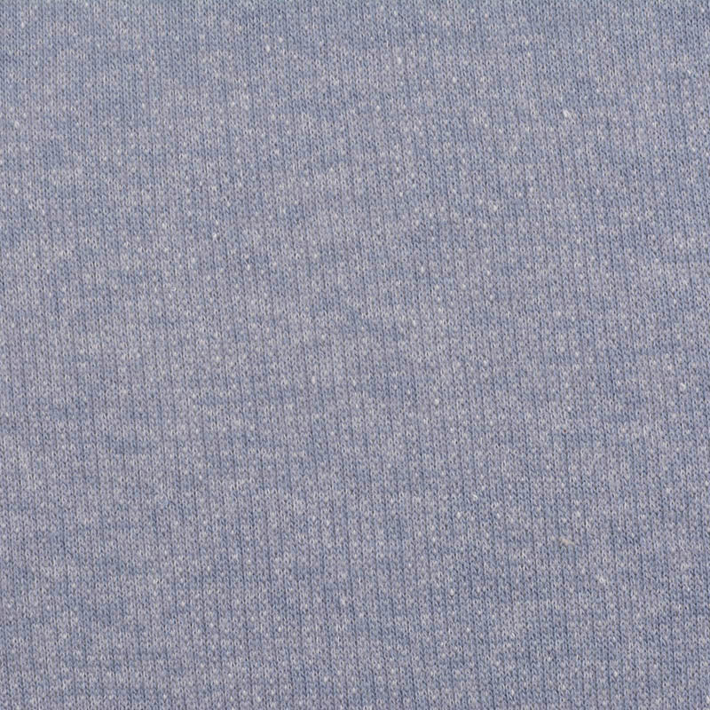 Light Blue Marl French Terry, Cotton-Poly, 241 gsm