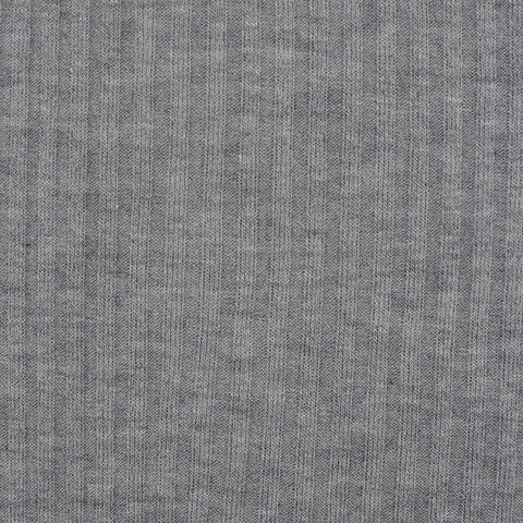 Viscose Acrylic Stretch Rib Knit Fabric, 161 gsm — Grey