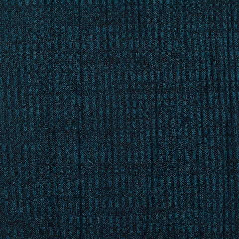 Dark Teal Marl Rib Knit, Poly-Viscose