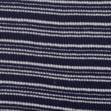 Navy Horizontal-Stripe Rib Knit, Poly-Cotton