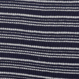 Navy Horizontal-Stripe Rib Knit, Poly-Cotton — texture