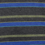 Blue Horizontal-Stripe Jersey Knit, Viscose-Acrylic — texture