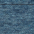 Dark Blue Horizontal-Stripe Chunky Knit, Polyester, 375 gsm