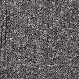 Black Marl Rib Knit, Poly-Viscose — texture