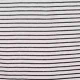 Black Horizontal-Stripe Jersey Knit, Viscose