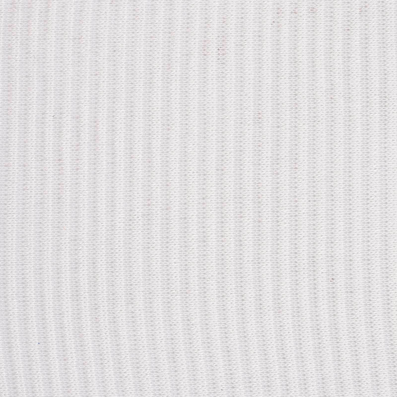 Striped Polyester Viscose Stretch Chunky Knit Fabric, 140 gsm — White