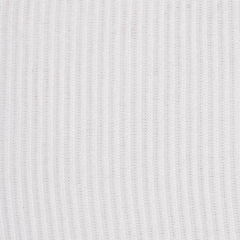 Striped Polyester Viscose Stretch Chunky Knit Fabric, 140 gsm — White