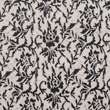 Black Floral Interlock Knit, Cotton-Metallic — texture
