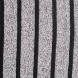 Black Vertical-Stripe Chunky Knit, Poly-Cotton