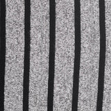 Black Vertical-Stripe Chunky Knit, Poly-Cotton — texture