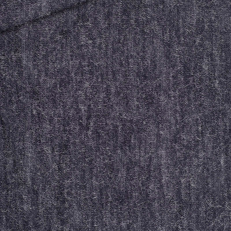 Dark Blue Marl Jersey Knit, Poly-Viscose, 566 gsm