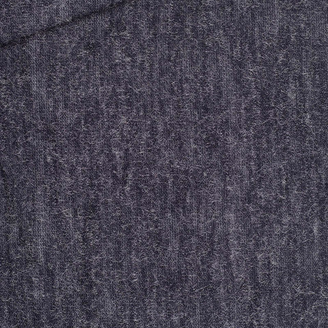 Dark Blue Marl Jersey Knit, Poly-Viscose, 566 gsm