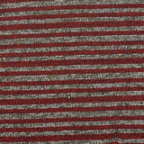 Marled Off-White Horizontal-Stripe Chunky Knit, Polyester — texture