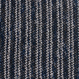White Vertical-Stripe Chunky Knit, Polyester