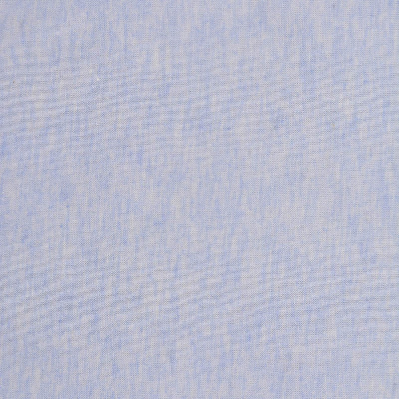 Light Blue Marl Jersey Knit, Cotton-Poly, 123 gsm
